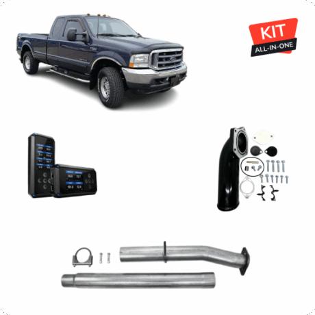 Full DPF/DEF/EGR Delete Kit w/ SCT BDX Tuner | Ford Powerstroke 6.4L | 2008-2010
