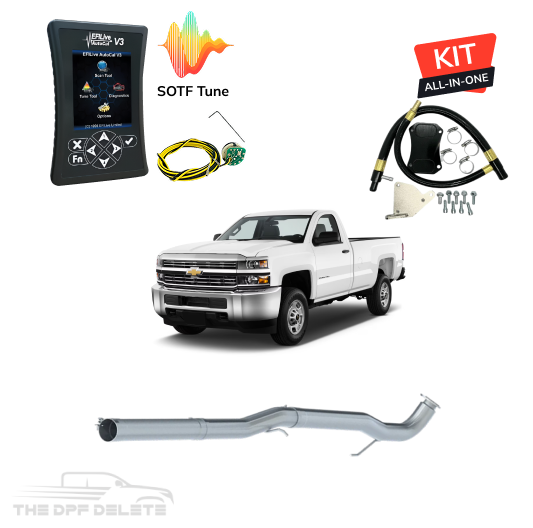 Full Delete Kit (DPF/DEF/EGR) w/ EFI Live Tuner | GM/Chevy Duramax 6.6L LML | 2015.5-2016